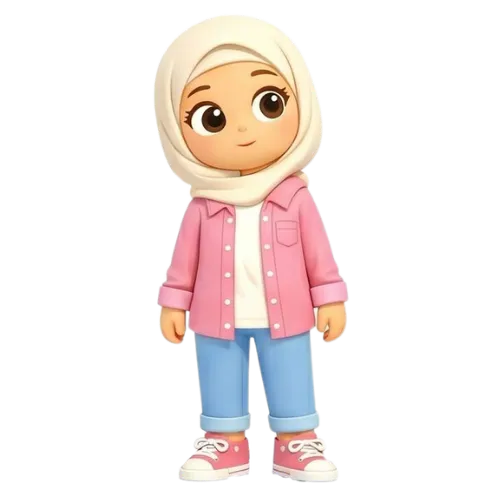 Layan, the patient big sister in Layth and Layan Love Islam