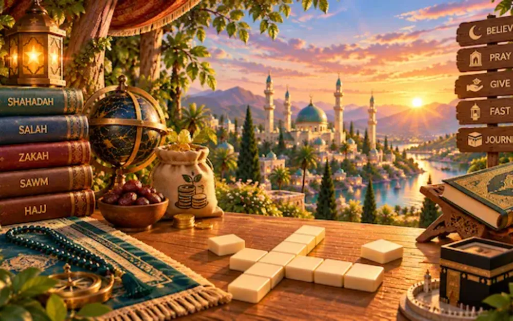 Islam Basics for children, the pillars of Islam and the pillars of faith