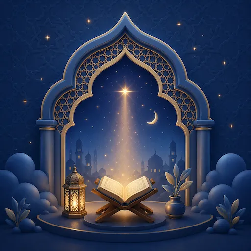 Illustration for Surah Al-Qadr, surah 97 of the Quran